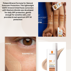 La Roche-Posay Anthelios Mineral Sunscreen SPF 40/50 | Ultra-Light Fluid Face Sunscreen, Oil-Free & Matte Finish.