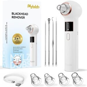 Blackhead Remover Vacuum 3 Levels for Facial Cleansing,White | 5 Interchangeable Heads, Includes Traditional Blackhead Loop Tool Set, Facial Cleansing Blackhead Remover Vacuum 3 Levels for Facial Cleansing,White | 5 Interchangeable Heads, Includes Traditional Blackhead Loop Tool Set, Facial Cleansing